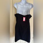 Edikted Pinstripe Bra Detail Minidress Photo 11