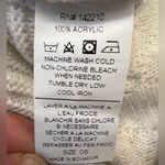 Mer Sea cable knit One Size drop shoulder mock neck sweater, cream color, EUC Photo 12