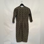 ZERO + MARIA CORNEJO  Deep V Dress Abstract Print Bodycon Tweed Business Size 4 Photo 3