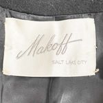 Makoff Salt Lake City Black Wool Coat Vintage Double Breasted Peacoat Sz Medium Photo 8
