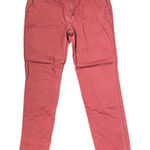 Woolrich Red Sunday Chino Crop Pants Women Size 4 Cotton Mid-Rise Flat Front Photo 0