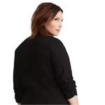 Torrid  Deluxe Stretch Ruched Sleeve Black Blazer Photo 2