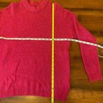American Eagle  sweater size XS hot pink oversized crewneck very soft knit V-day Photo 1