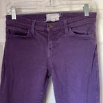 Current/Elliott  Ankle Skinny in Eggplant Photo 1