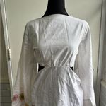 Kenny Flowers NEW WITH TAGS The BVIS Embroidered Long Sleeve Dress White Size M Photo 3