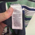 Ralph Lauren Straight Pencil Skirt Women's Navy Green White Pull On Stretch L Blue Size L Photo 5