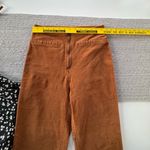 Forever 21 Tan Brown Zip Front Micro Corduroy 70’s Flare Leg Bell Bottom Pants M Photo 7