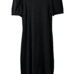 EXPRESS Design Studio Short Puffy Sleeve Turtle Neck Gray Sweater Dress, Small Photo 0