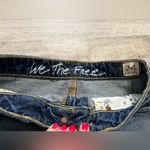 Free People Bailey Denim Asymmetrical Fringe Hem Skirt Size 24 (26” Waist) Photo 1