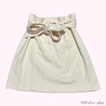 Parker NWOT  New York Lucky Denim cream mini skirt with tie belt! Photo 2