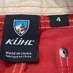 Kuhl  Size 4 Corduroy Skirt Red Mini Photo 4
