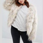 ASOS Alice & You Faux Fur Yeti Coat Size: 20 Plus Women’s Pastels Photo 0