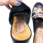 Ted Baker  Dorline Mules Black Chelsea Textile Floral Print Size 37 / US 6‎ Photo 6