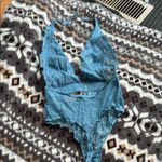 Victoria's Secret  Blue Lace Chemise with Plunging V-Neck Photo 3