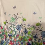 Bedford Fair Women’s Jacket Size 18W Zip High Collar White Floral Butterfly Photo 4