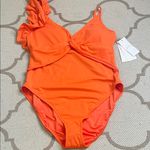 Lilly Pulitzer  Olivann One-Piece Orange Swimsuit, size 16 Photo 1