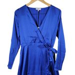 NSR Nordstrom Napean Sea Rd‎ Faux Wrap Maxi Dress Royal Blue M NWT Size M Photo 2
