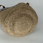 Anthropologie Beaded Tanzana Jute Bag Tote Basket Large Photo 4