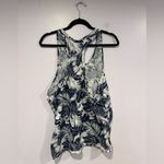 PINK - Victoria's Secret Blue and white tropical‎ leaves Victorias Secret PINK tank top Photo 2