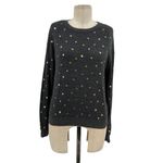 Spiritual Gangster Starry Vibes Gold Star Gray Sweatshirt Top Shirt Size XS Photo 2