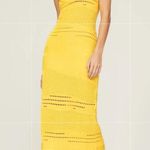 Esteban Cortazar  Crochet Midi Dress Photo 0