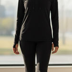 Alo Yoga  Black Hoodie Lightweight Dri Fit Size Small Photo 0