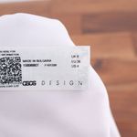 ASOS DESIGN White Tie Front High Leg Bikini Bottoms Swimsuit Size 4 Photo 1