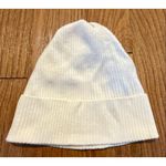 Brodie 100% cashmere ivory ribbed beanie hat White Size M Photo 5