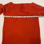 Vintage Women’s John Meyer Short Sleeve Top Key Hole Tie Front EUC Sz XS Stretch Photo 6