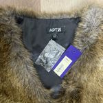 Apt. 9 NWT  Faux Fur Vest  Sz. Small  Brown NEW Photo 5