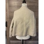 Madewell  Open Cardigan Knit Merino Wool Cream Oatmeal Sz M Cropped Ivory Pocket Photo 4