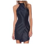 Keepsake Tessellate black small diamond halter mini dress Size XS Photo 4