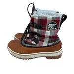 Sorel  Tivoli Plaid Waterproof fleece lined women’s Boots. Size 6 Photo 1