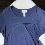 Joseph Ribkoff Joseph Ribkhoff Mineral Blue Chain Detail Asymmetrical Hem Blouse Photo 3