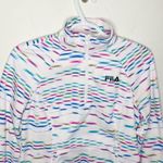 FILA multicolor neon rainbow performance quarter zip top size S Photo 2