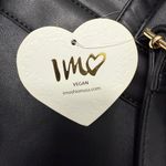 Imoshion New Small Black Vegan Leather Backpack Photo 6