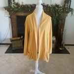 Fresh Produce Fresh Produce Size XS Yellow Long Line Cardigan Pockets Collar Comfort Spring Photo 1