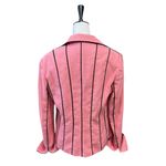Vintage Giancarlo Ferrari Pink Lined Linen Jacket with Black Piping (8) EUC Photo 1