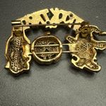 VINTAGE TRICK OR TREAT PUMPKIN, WITCH, AND GHOST BROOCH Orange Photo 5