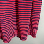 J.Crew  Women's Blue & Red Striped Preppy Nautical Dress - Size 8 - Pleated Skirt Photo 3