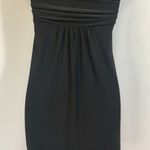 Strapless Black Wrap Mini Dress Black Size M Photo 4