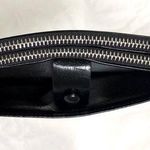 Black Faux Leather Zip Wallet Photo 6
