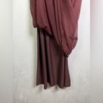 Princess Polly  Women’s Burgundy Mesh Ruched Bodycon Maxi Dress Stretchy Sz 4 Photo 6