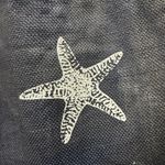 Navy Jute Starfish Beach Tote Bag Rope Handles Coastal Summer Travel Blue Photo 8