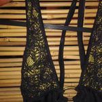 Dreamgirl  M Sexy Black Yellow Neon Swim Cover Photo 4