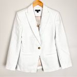 J.Crew Alexandra Blazer in Stretch Linen Blend White Size XS 00 NWT Photo 3