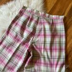 Vintage 70s High Rise Pink Plaid Bell Bottoms Size M Photo 9