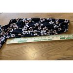 Torrid Cold Shoulder Floral Sun Dress Size 1 Black Pink Long Sleeve Flare Beach Photo 7