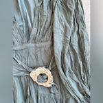 Missguided Misguided Olive Green Corset Fringe Tassel Ruffle Mini Dress, Size 2 Photo 2