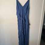 Abercrombie & Fitch Abercrombie Powder Blue Ruffle Maxi Dress Photo 6